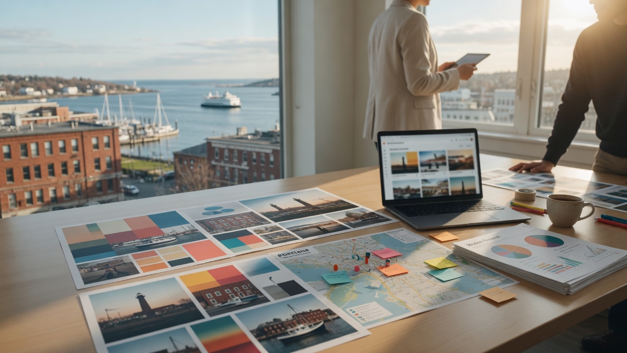 Who handles marketing and advertising in Portland, ME?, Marketing and advertising Portland, ME