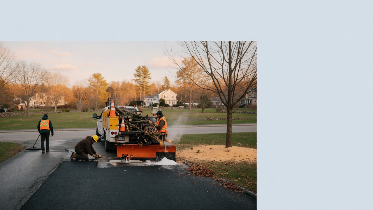 Who does paving, tree services, and snow removal in York, Maine?, Paving, tree services, and snow removal in York, Maine